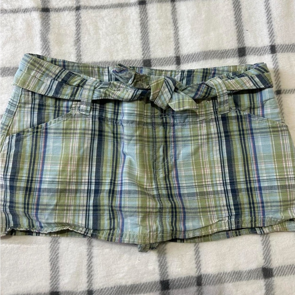 Plaid Green and Blue Vintage Abercrombie Skort